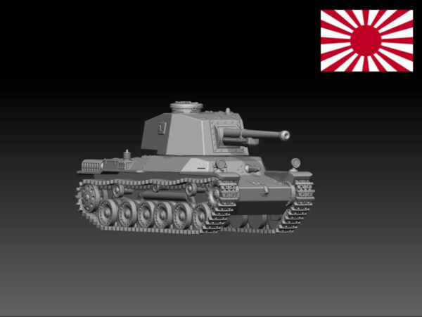 HINODE 1/144レジンキット　未塗装 WW2 日本陸軍 三式中戦車 チヌ　A